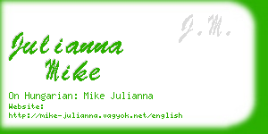 julianna mike business card